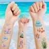 10pcs Cartoon Mermaid Temporary Tattoo Stickers Kids Girls Mermaid Theme Birthday Party Favors Decoration Pinata Filler Toy Gift