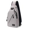 MEXICAN Men's Chest Bag, Travel and Casual, Crossbody Bag, Phone Waist Pack, Canvas Backpack, Cycling, Gray