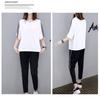 Women's Plus Size Summer Sportswear Set - 2026 New Style Pure Cotton Two-Piece Casual Outfit