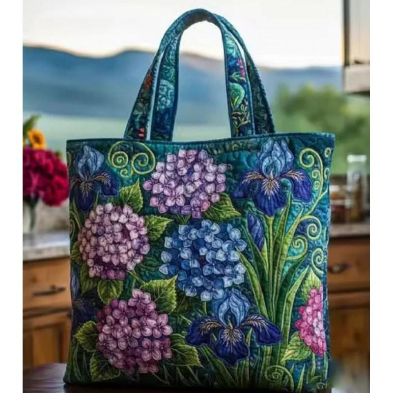 TEMU Womens Fashion Printed Tote Shoulder Bag 600D Oxford Cloth