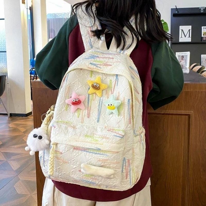 New Stylish And Attractive Backpack For College Students Cute And Large-Capacity Suitable For Young Girls Versatile Backpack