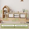 Children's Solid Wood Toy & Book Storage Shelf and Cabinet