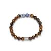 Natural Stone Beads Bracelet  Bracelet for Couples Crystal Quartz Agate Gem Beads Matching Friendship Jewelry for Men and Women