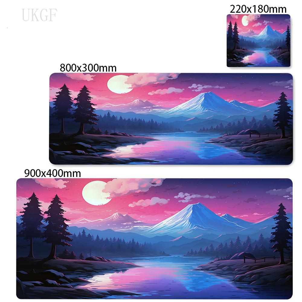 

Mouse Pads Landscape Mountain Sunset Cartoon Table Mats Company Mousepad Deskmat Aesthetic Large Gamer Non-slip Mouse Mat 100x50 Small siz180x220x2mm
