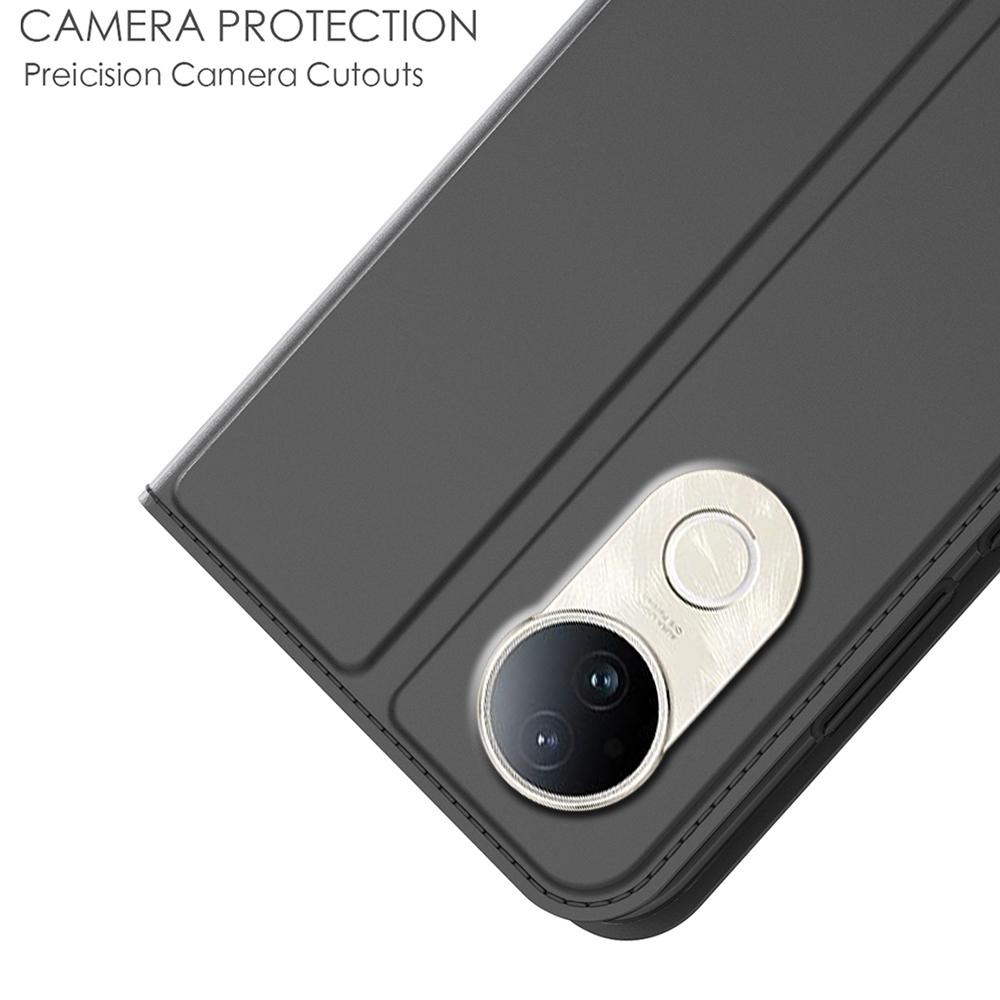 For vivo S20 5G Case PU Leather Phone Cover with Card Holder Stand Magnetic Closure