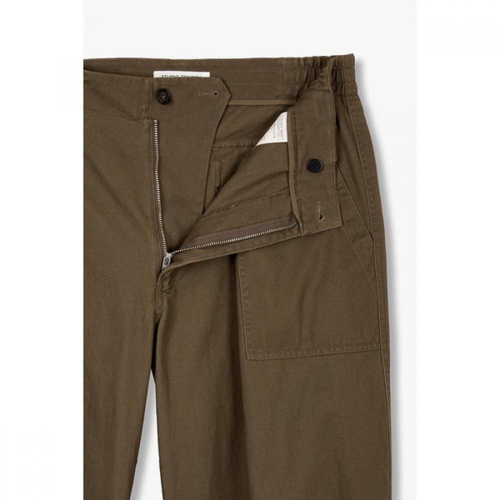 Tomboy Men Cotton Twill Pattrigue Pants 91m6431831ar