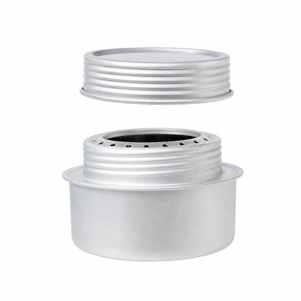 Lightweight Mini Alcohol Stove With Lid Backpacking Burner Mini Outdoor Cooking Stove  BBQ