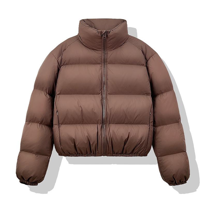 

Кофе хлопковая одежда с подкладкой женская короткая свободная маленькая хлопковая одежда воротник-стойка хлебная одежда куртка L