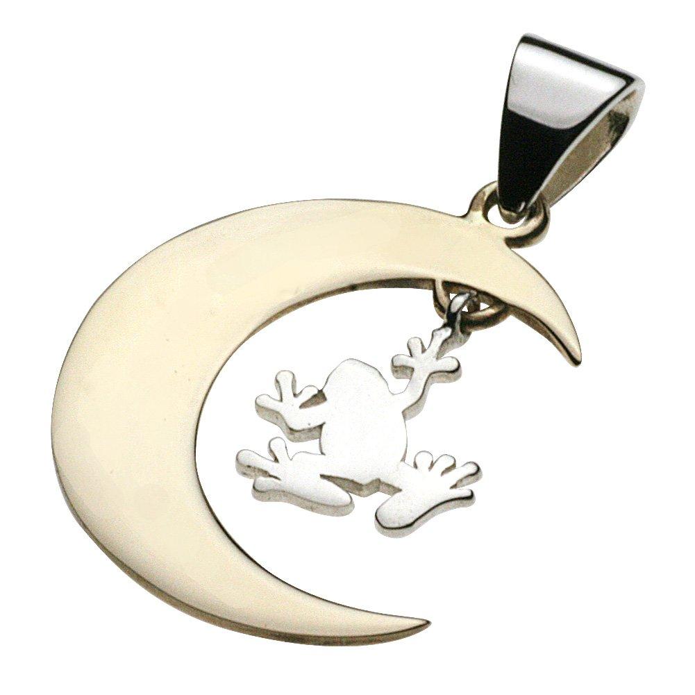

Crescent frog pendant silver p0430 [Cenote] [925 accessories]