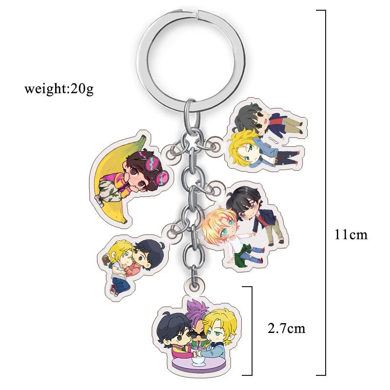 Banana Fish Trembling Killer Ash Eiji Acrylic Keychain Ornament Custom Image