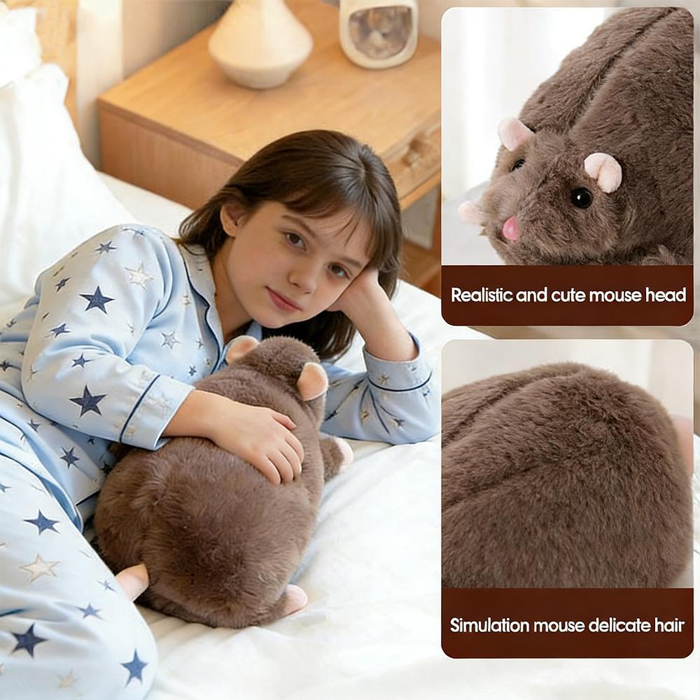 3D Simulated Mouse Super Soft Plush Mouse Plushy Doll Stuffed Rat Plush Animal Toy Peluche Mascot New Year Birthday Gift