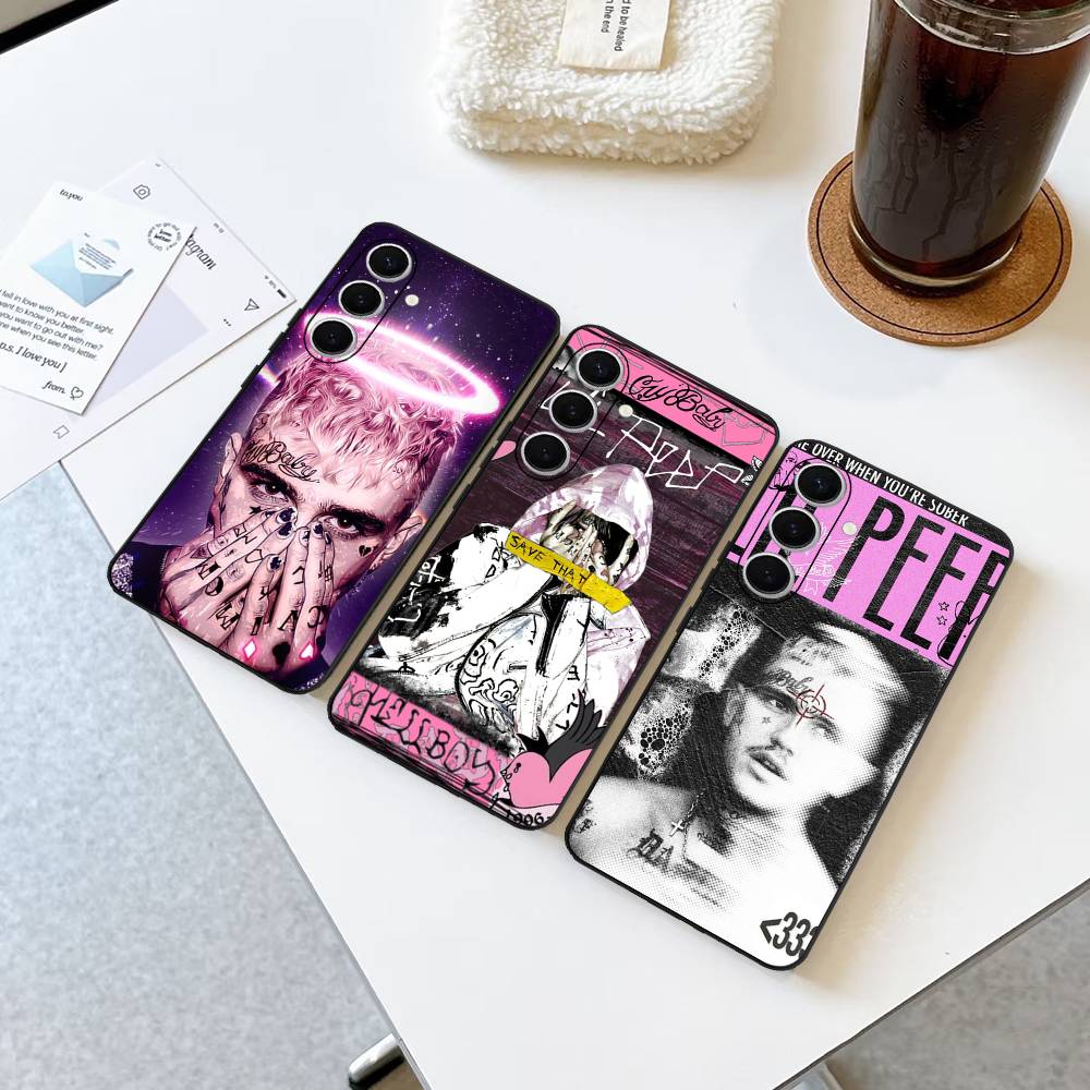 Emo Rapper Lil Peep Phone Case For Samsung S 24 Fe 25 Ultra Plus 20 Lite 21 30 22 23 24 22 Ultra 5G Fundas