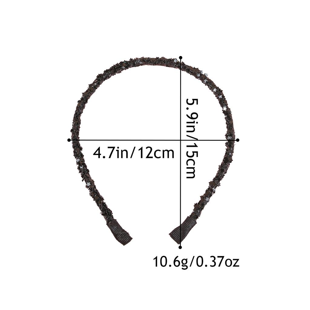 7/14pcs Glitter Star Headbands for Girls Heart Hairband Glitter Headbands Headwear Girls Kids Party Hair Accessories
