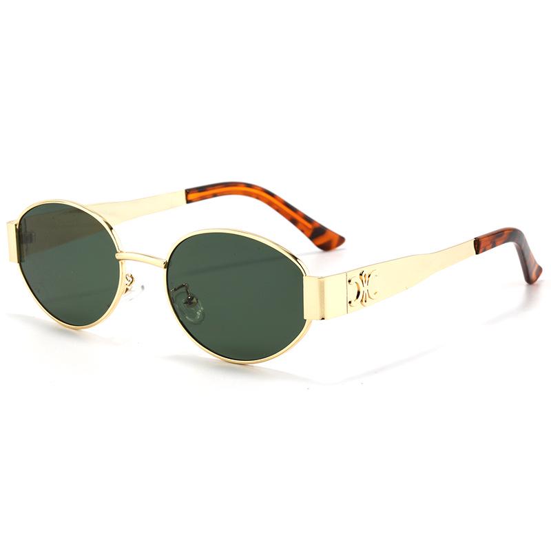 Retro Oval Street Style Sunglasses: Unisex Fashion Eyewear