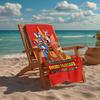 Ultra-Soft Beach Towel with Freddy Theme,Ideal for Pool - Camping, Diving - Perfect Travel Essential, Vibrant Beach Towel.