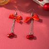 Europäische und amerikanische Weihnachts-Steckohrringe 1 Paar Kombinationsset Schneeflocke Elch Weihnachtsbaum Legierung Atmosphäre Ohrringe Ohrringe Schmuck