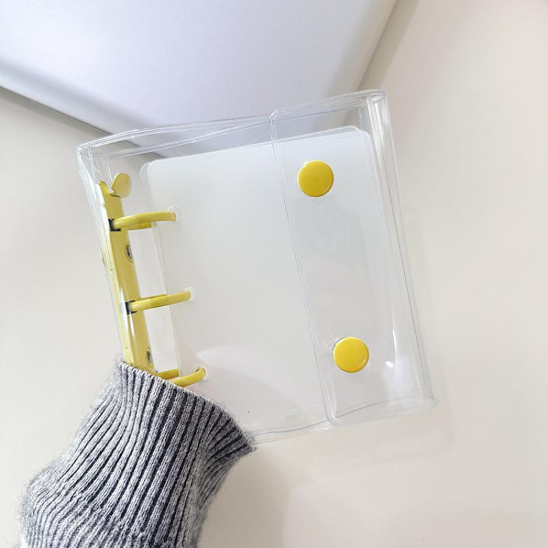 Ins Style Mini Wearable Nail Art Loose-Leaf Storage Transparent Pvc Nail Art Collection Booklet Frosted Baffle Sample Color Card