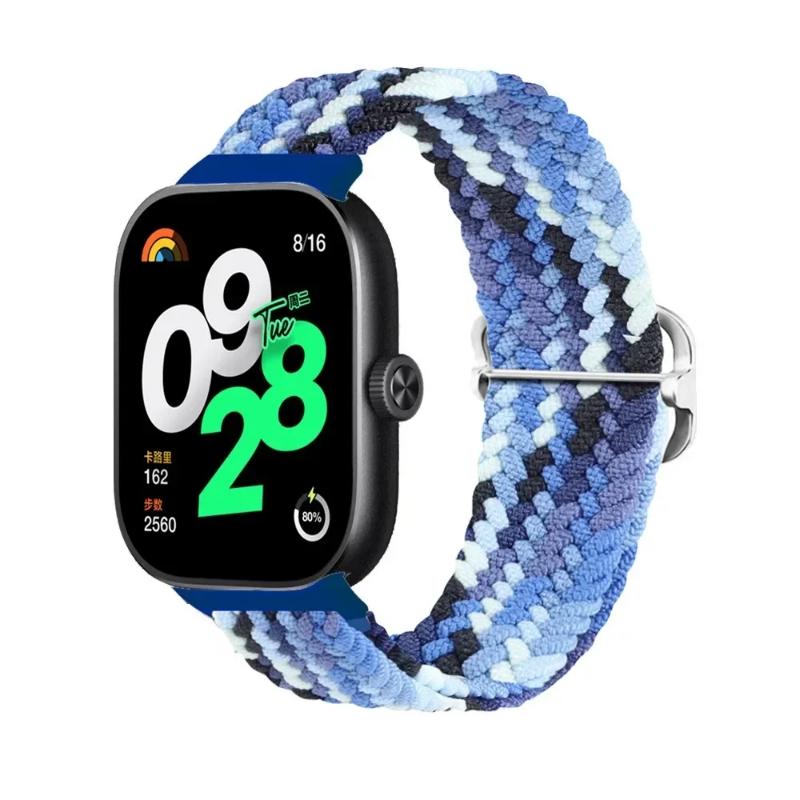 Nylon Strap For Xiaomi Mi Band 7 9 8 Pro Elastic adjustable Braided solo loop Replacement belt Bracelet Correa Redmi watch 4 5 6