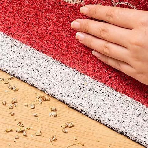 Cartoon Silk Circle Floor Mat, Porch Scraping Mud And Soil Entry Door Floor Mat, Household Can Be Cut, Dirt-Resistant And Easy To Take Care Of,