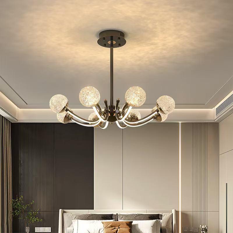 Modern Minimalist Nordic Chandelier: Elegant Mushroom Lighting for Living Rooms, Dining Tables, and Bars