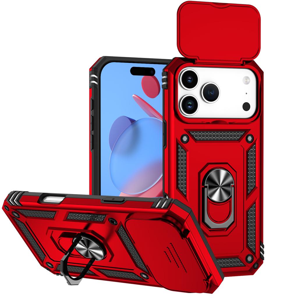 Lens Flip Magnetic Ring Holder Cover Protection Phone Case for iPhone 17 Air 16 15 14 13 12 11 Pro Max XS X XR 7 8 Plus Cover
