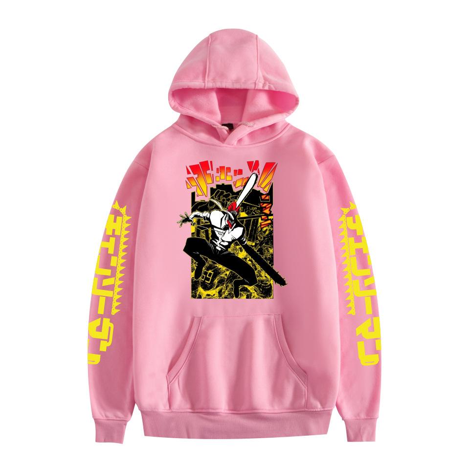 Fashion for Fans of Chainsaw Man Cartoon Printed Hoodies Sweatshirt Outdoor Sport Cosplay Pullovers
