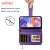 Zipper Leather Wallet Magnetic Detachable Case for Samsung Galaxy S22 Ultra S21 FE S20 A52 A13 A23 A33 A53 A12 Cards Solt Cover