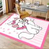 1pc Pink Heart Aristocats Carpet for Playroom Bedroom Living Room Sofa Home Decor,kids Game Area Rug Non-slip Floor Mat Y728135