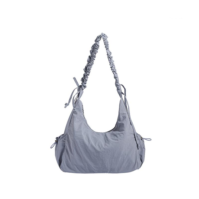 Fashion large capacity nylon trend style versatile leisure new women's shoulder bags concise stitching line bags