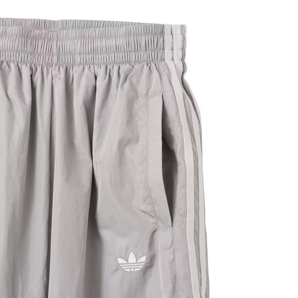 Adidas Originals Adicolor Ss25 Teamgeist Logo Comfortable Versatile Fashion Striped Casual Pants Unisex Bottoms Gray JD0258