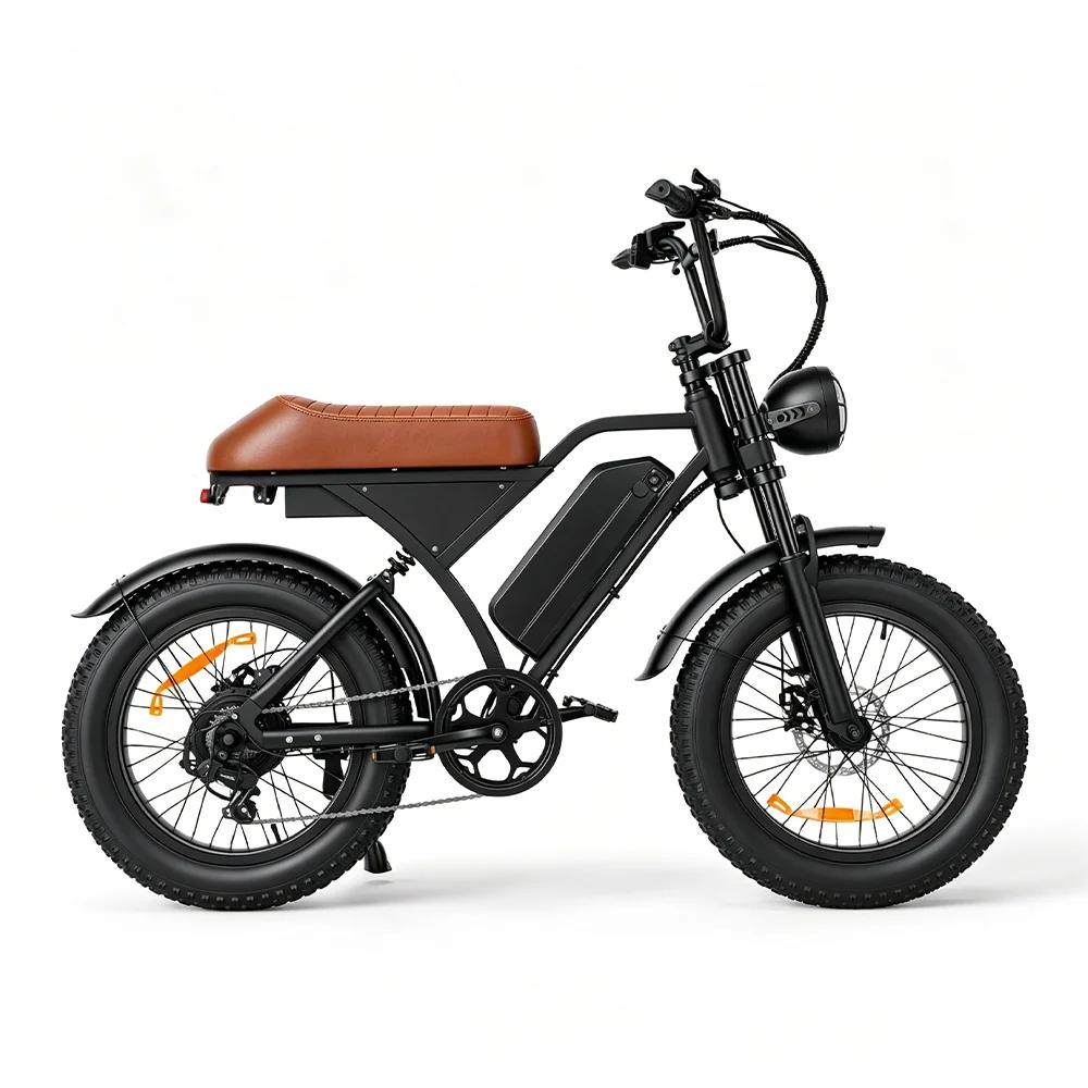 EB5Max Bicicletta Elettrica con Ruote Grasse a 7 Marce Batteria 48V 18.2AH Autonomia 85 Miglia 250W velocità 25KM/H Bicicletta Elettrica
