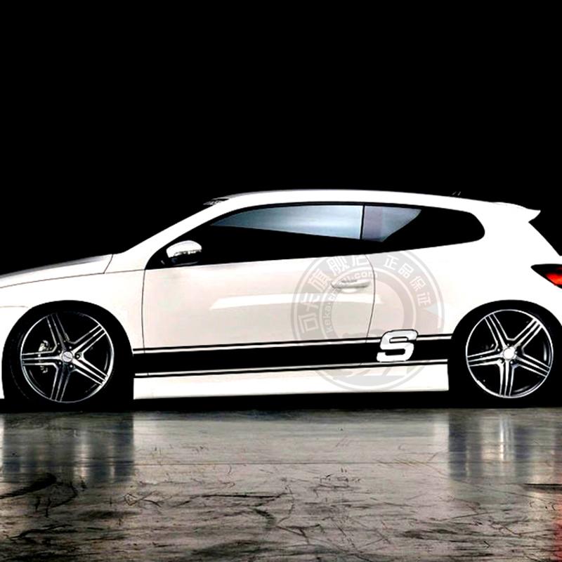 Universal Car Whole Body Sport Stickers And Decals Auto Accessories For Suzuki Volvo Tesla Skoda VW Volkswagen Smart Seat Subaru