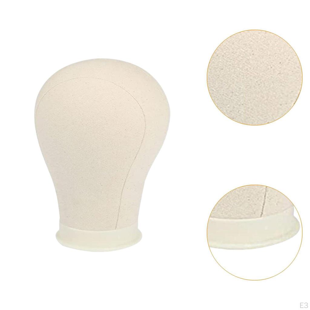 Canvas Block Head Wig Display Model Professional Hairpieces Mannequin