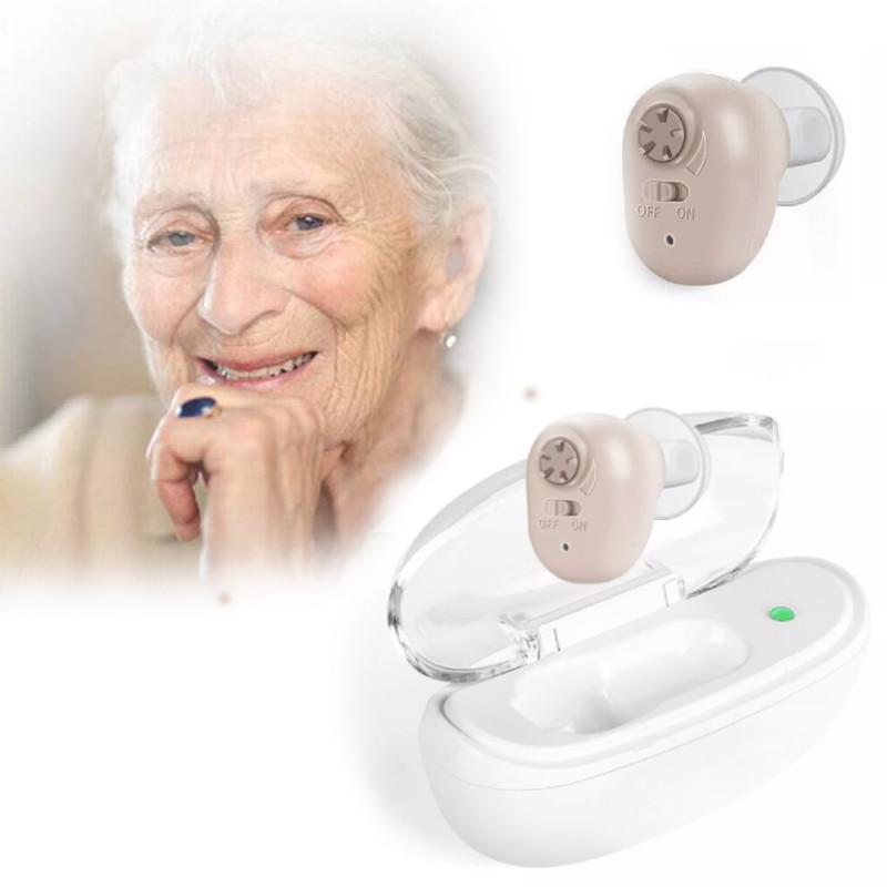 Aid Hearing Elder In Ear Mini Invisible Adjustable Tone Sound Portable Amplifier