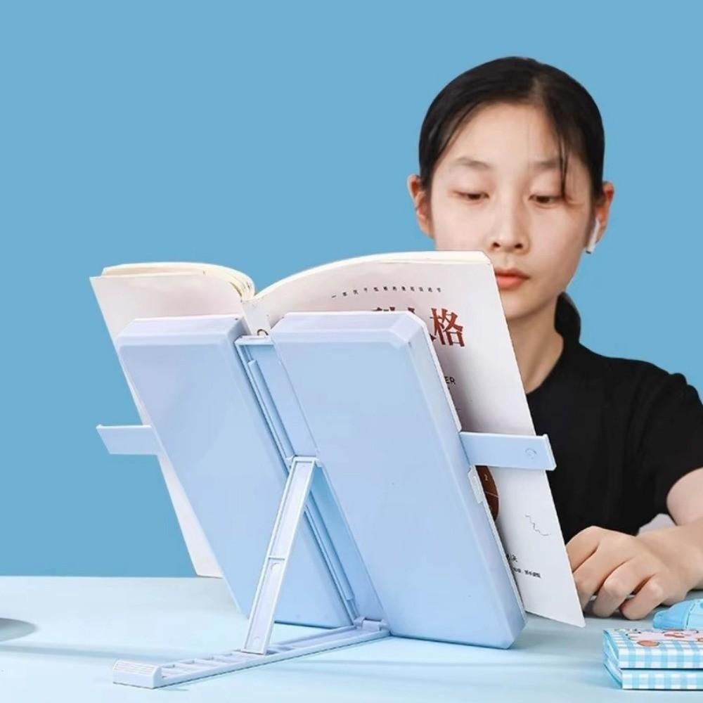 Multifunctional Reading Stand Pencil Case Double-Layer Multi-Functional Pencil Case Classroom