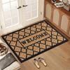 Modern Welcome Door Mat, Non-Slip and Wear-Resistant Kitchen Floor Mat, Indoor and Outdoor Entrance Carpet, Home Decor