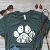 Camping Dog Shirt Pet Paw T Unisex Vintage Soft Homme Unisex Designer Clothes Breathable Fashion Versatile Streetwear