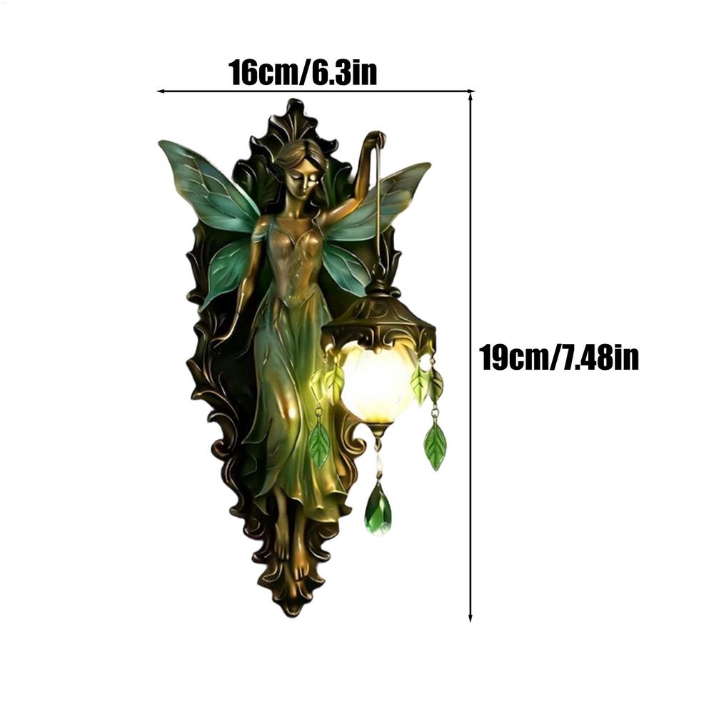 16x19cm  Wall Atmosphere Light Fairy Wings Night Light Vintage Fairy Decor Lamp Home Decoration Eye Comfort Lamp