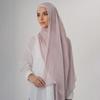 Pleated Shimmer Chiffon Hijab Muslim Shawl Chiffon Crinkle Shawl Female Islamic Headscarf Turban Pleated Scarf Ramadan