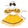Girls Pumpkin Costume Halloween Outfit for School Performances Photography Props