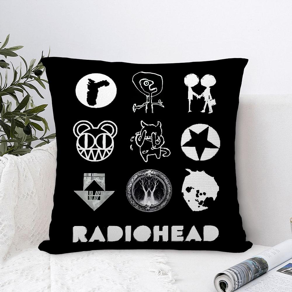 B-British Band RadioheadS Pillow Case Plush Fabric Soft  Pillowcase Double Sided Print   Cushion Cover Throw Pillow Cover