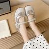 2026 New Breathable Trendy Fashion Casual Flat Bottom Strap with Skirt Shallow Mouth Single Shoe Soft Bottom Comfortable