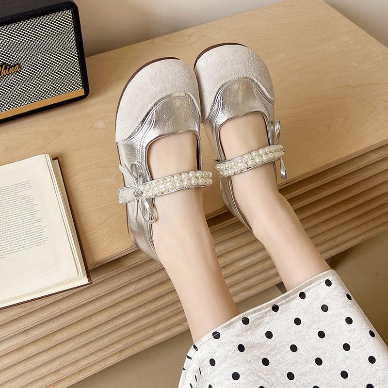 2026 New Breathable Trendy Fashion Casual Flat Bottom Strap with Skirt Shallow Mouth Single Shoe Soft Bottom Comfortable