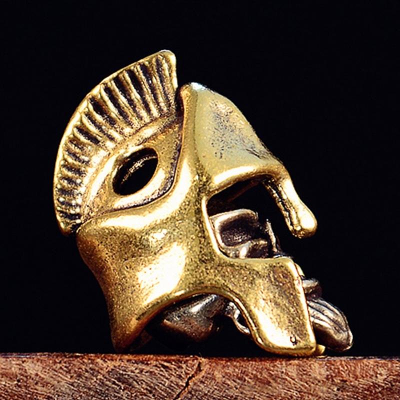 Gothic Helmet Skull Beads for Rope Braiding and Cultural Jewelry Design Rope Braiding Gear Cultural Crafts
