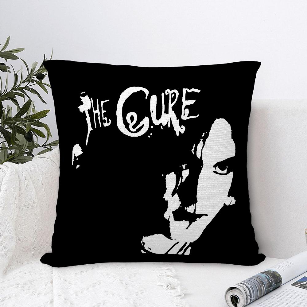 Vintage The C-Cure Rock Band Pillow Case Plush Fabric Soft Pillowcase Double Sided Print Sofa Cushion Cover Throw Pillow Cover