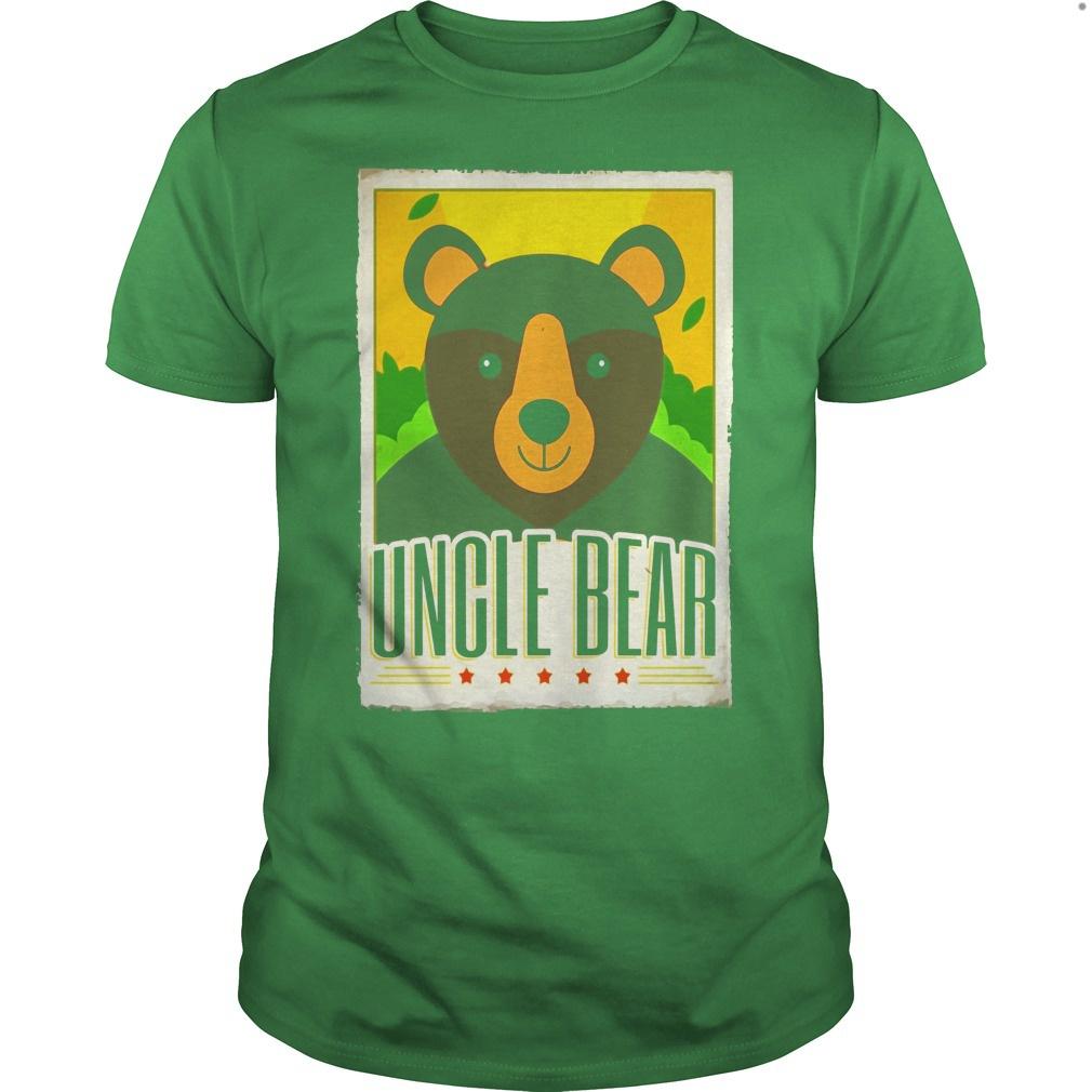 Uncle Bear T-shirt. Uncle Gifts Funny 