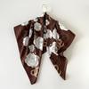 New Spring and Summer Style Twill Printed Imitation Silk Scarf for Women Fresh and Sweet Professional Scarf Printed Scarf