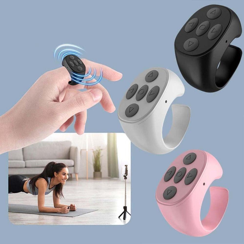 Finger Scroller Bluetooth Remote Ring Wireless Remote Page Turner for Mobile Phone