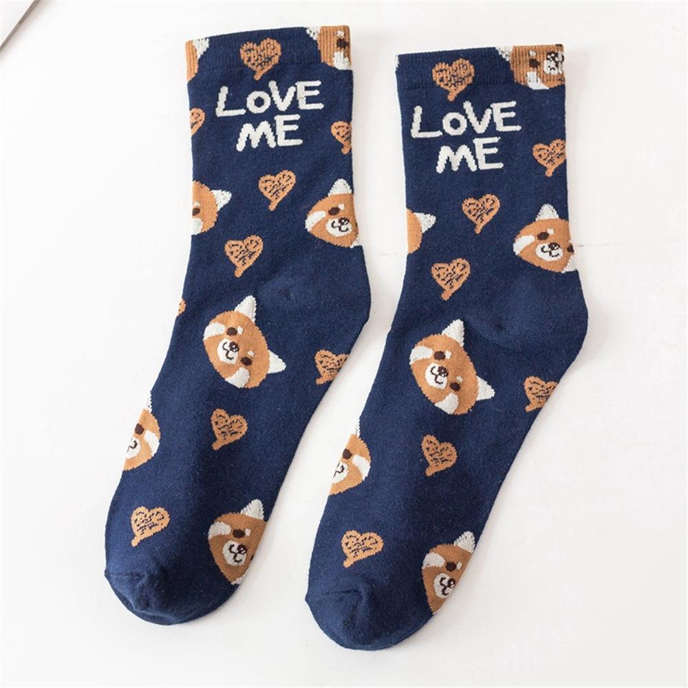 Cute Animal Korean Style Women Cat Panda Dog Bear Cartoon Socks Soft Cotton Casual Sport Streetwear Dropship