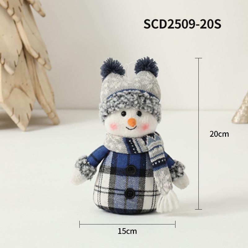 Mittelmeer Blau & Weiß Weihnachtsmütze Figuren Ornamente und Puppen